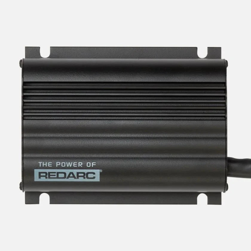 Redarc BCDC2420 24V DC-DC charger sealed and fanless chassis in grey