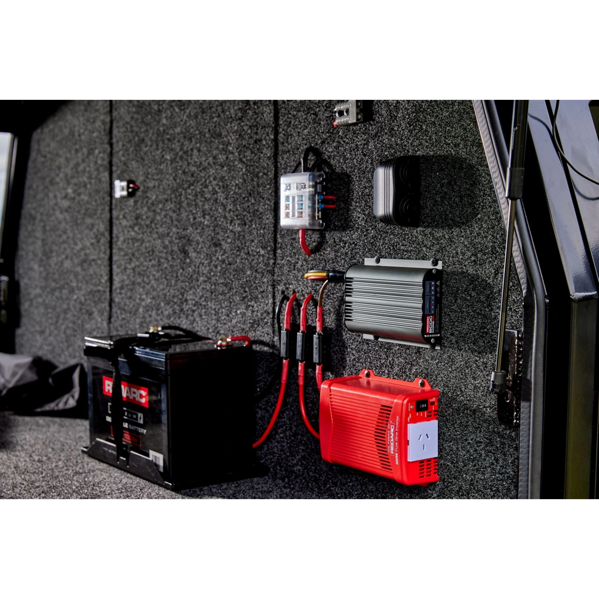 Redarc BCDC Core 25 installed in a 4WD canopy