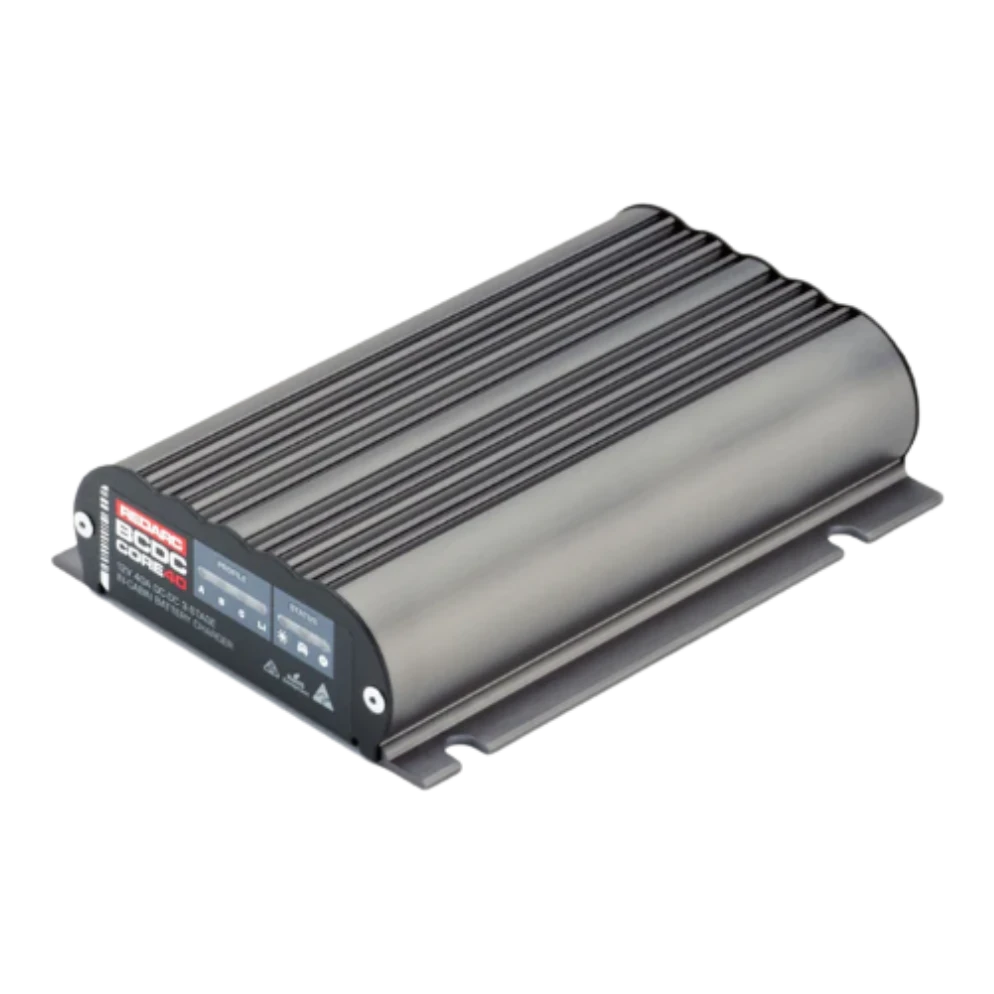 Redarc BCDC Core 40 (BCDCN1240) 40A in-cabin DC-DC charger, 12V output, dual input with MPPT solar