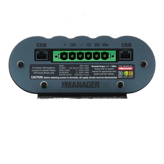 Redarc Manager30 BMS1230S3R system overview showing six integrated 12V functions