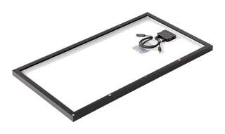REDARC 120W 12V Monocrystalline Solar Panel – 1070x590x35 – rear view of the panel frame