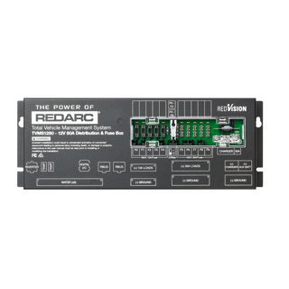 Redarc TVMS1280-DBV2 TVMS Prime Control Module side view with mounting flange visible