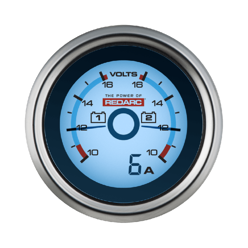 Redarc Dual Voltage 52mm Gauge