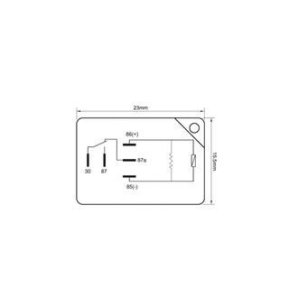 Britax Micro Relay 12V 25/30A C/O 5 Pin