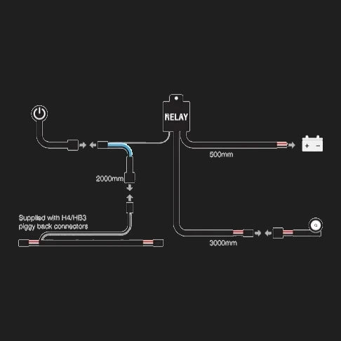 Roadvision LED Bar Light HD Wiring Harness 12/24V – view 2