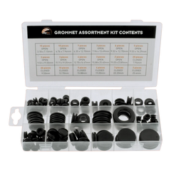 Rubber Grommet Kit — 125 Pieces (18 Sizes)