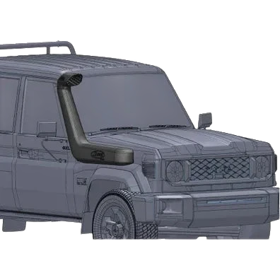 SAFARI ARMAX SNORKEL LANCDRUISER 76 78 & 79 2.8L TURBO DIESEL 1GD-FTV (Face lift) – view 5