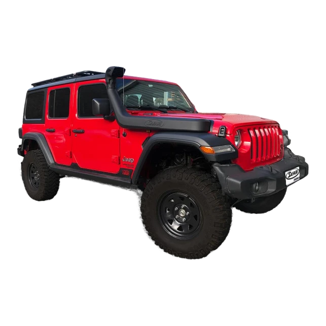 SAFARI V-SPEC SNORKEL JEEP JL WRANGLER & JEEP JT GLADIATOR Suits: 3.6L V6 Pentastar Engine, 2.0L Turbocharged GME Hurricane Engine & 2.2L Multijet Diesel Engine (Does not Suit 3.0L V6 EcoDiesel Engine)