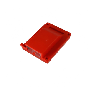 Red slimline surface-mount housing for 50A Anderson-style plug