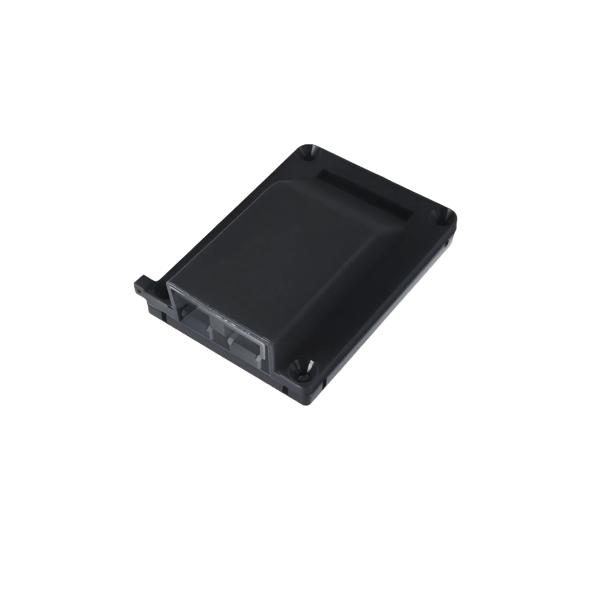 Black slimline surface-mount housing for 50A Anderson-style plug