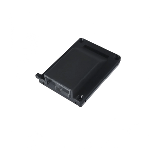 Black slimline surface-mount housing for 50A Anderson-style plug