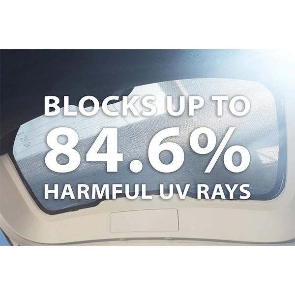 Sunshade blocks up to 84.6% of harmful UV rays – Snap Shades Rear Windscreen Isuzu D-MAX
