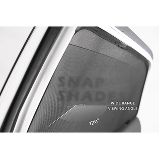 SnapShades window shade showing wide-range outward viewing angle