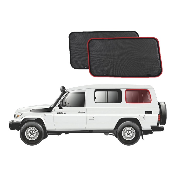 SnapShades Third Row Side Port Windows Suit 75/78 Troopcarrier