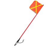 Acot500 1.2m Whip With Flag and 60cm LED Light Strip, Quick Release 12V