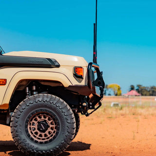 side view of the TCC 70 Series Bull Bar - Facelift (2024 - Present)