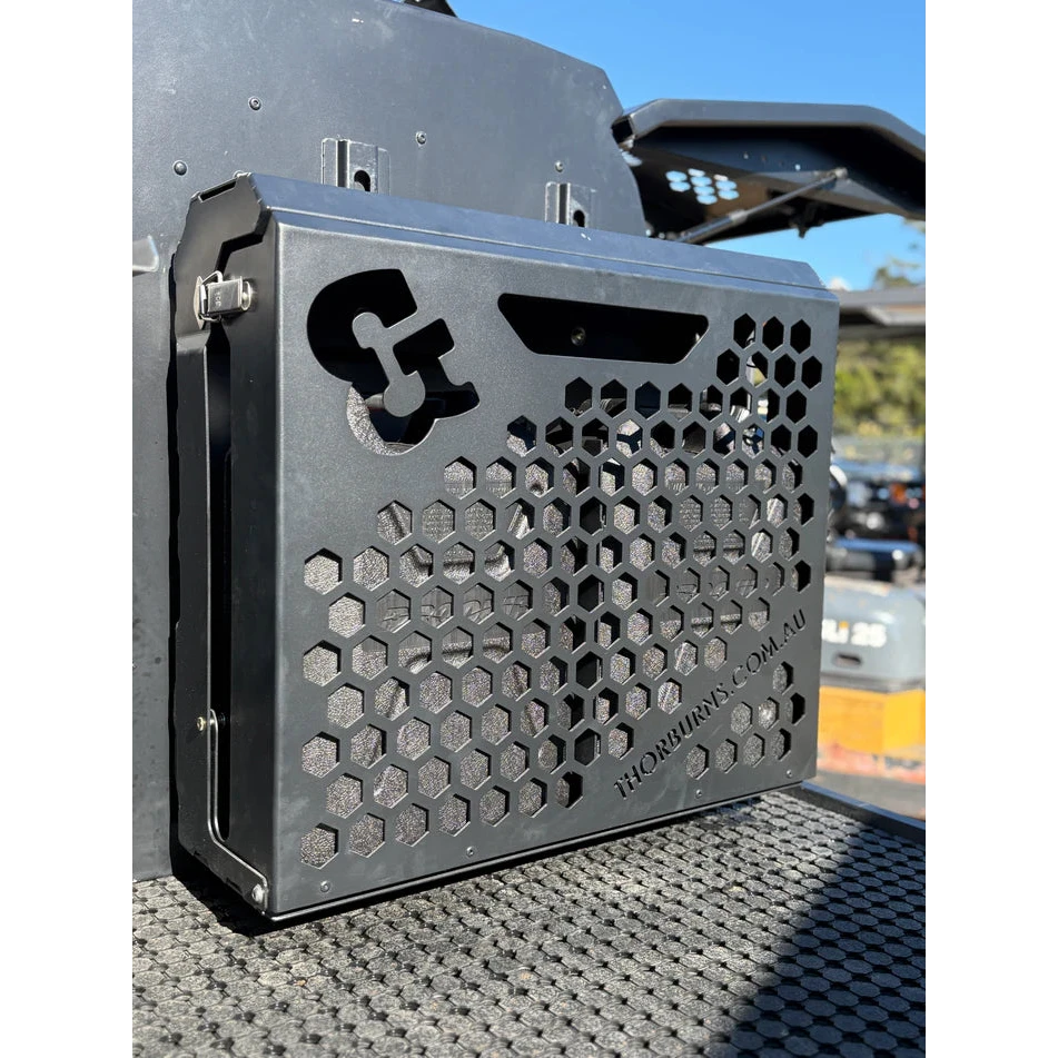 Thorburns Lockable Dual Jerry Can Holder