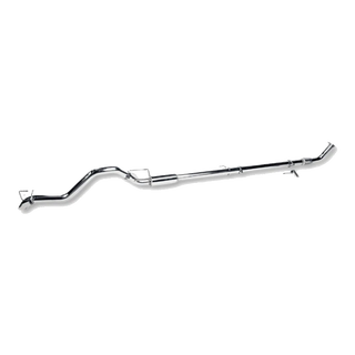 Chrome exhaust pipe on a white background – Torqit 3″ DPF Back Performance Exhaust for 2.8L N80 Toyota Hilux 08/2020+ – view 5