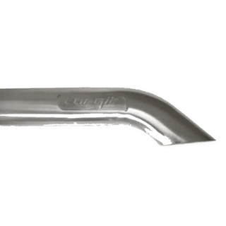 Metallic exhaust tip on a white background – Torqit 3″ DPF Back Performance Exhaust for D23 NP300 2.3L Nissan Navara 05/2015+