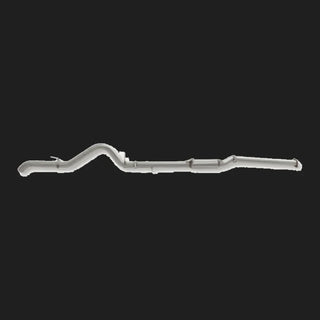 Metal exhaust pipe on a white background – Torqit 3″ DPF Back Performance Exhaust for Mitsubishi Triton MR 2.4L 2020+
