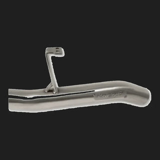 Metal exhaust pipe with a brand logo on a white background – Torqit 3″ Single Exit DPF Back Exhaust 76 Series 4.5L Toyota Landcruiser 08/2016+