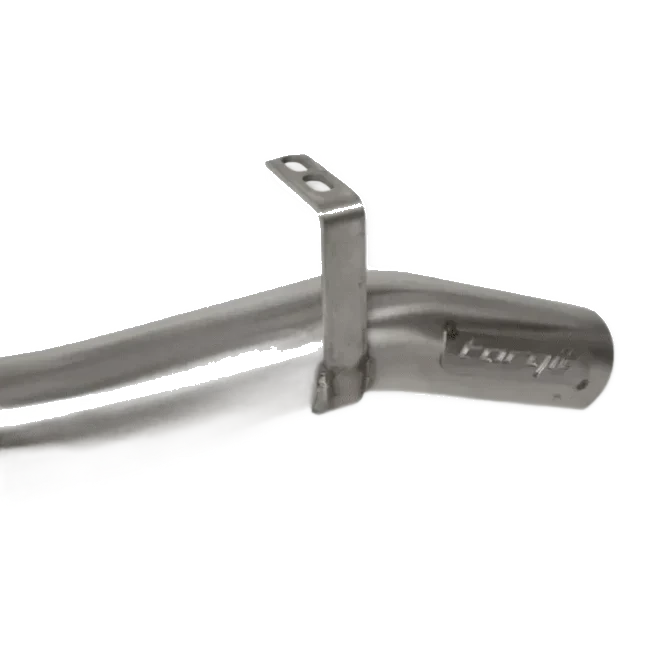 Metal exhaust pipe with Torqit branding – Torqit 3″ Single Exit DPF Back Exhaust 79 Series 4.5L Toyota Landcruiser Dual Cab 2016-09/2023
