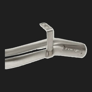 Metal exhaust pipe with Torqit branding – Torqit 3″ Single Exit DPF Back Exhaust 79 Series 4.5L Toyota Landcruiser Single Cab 2016-09/2023