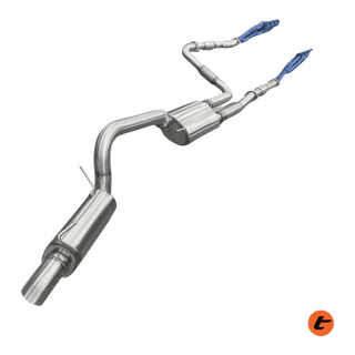 Torqit Y62 Patrol exhaust, header-back system shown
