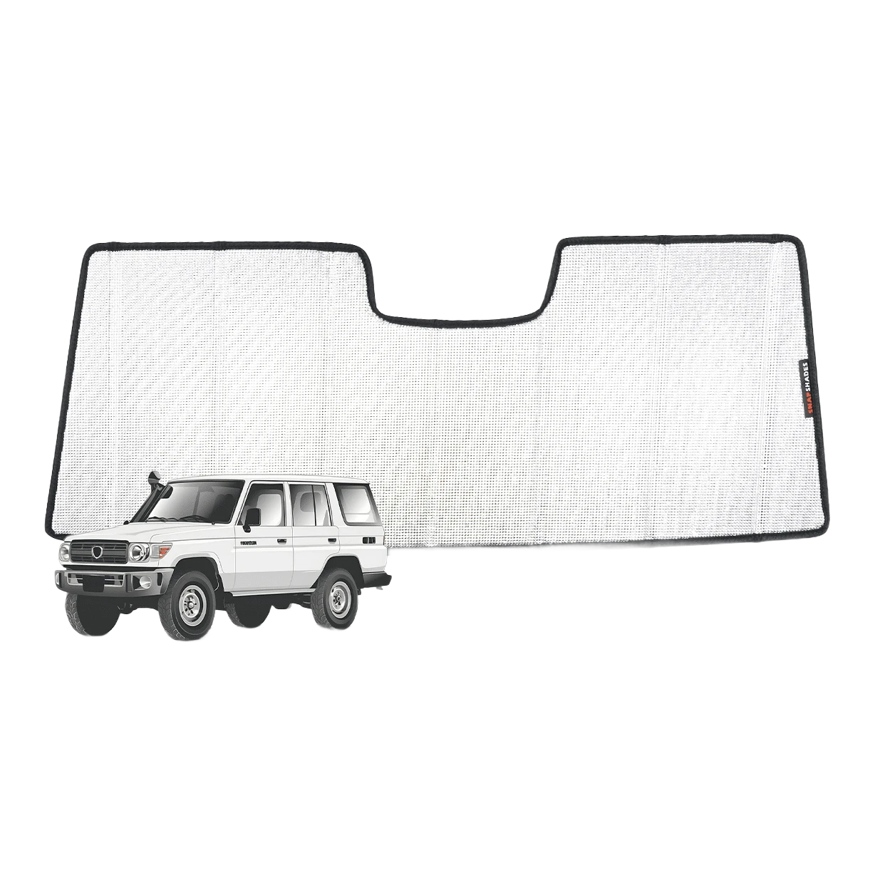 Toyota LandCruiser 70 Series Front Windscreen Sun Shade (With Pre-Collision System; 75/76/78/79 Series; 2022–Present)