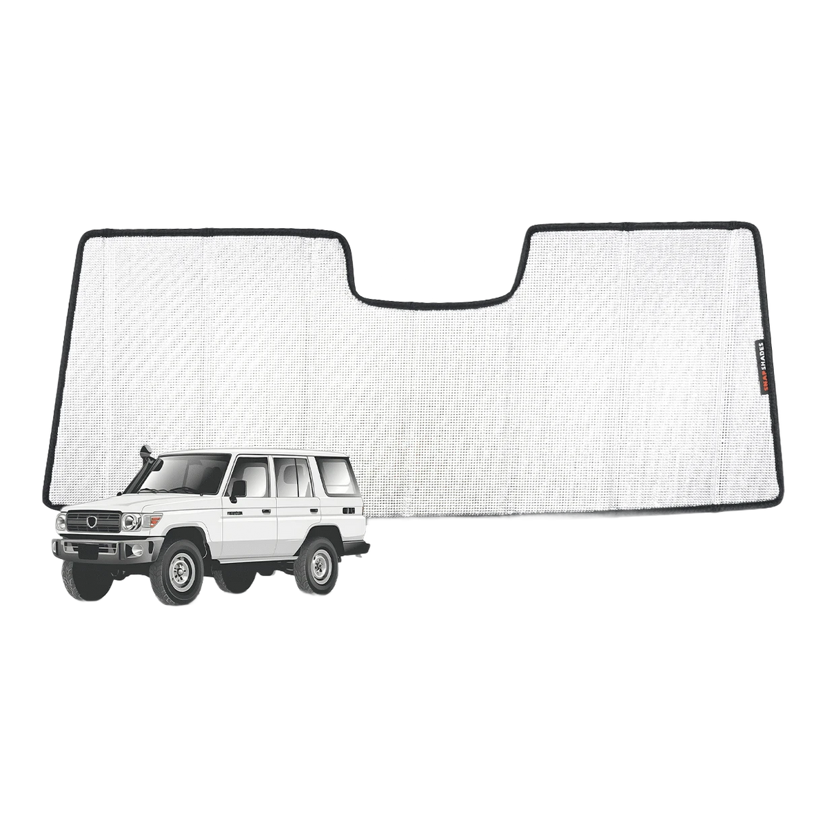 Toyota LandCruiser 70 Series Front Windscreen Sun Shade (With Pre-Collision System; 75/76/78/79 Series; 2022–Present)