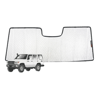 Toyota LandCruiser 70 Series Front Windscreen Sun Shade (With Pre-Collision System; 75/76/78/79 Series; 2022–Present)