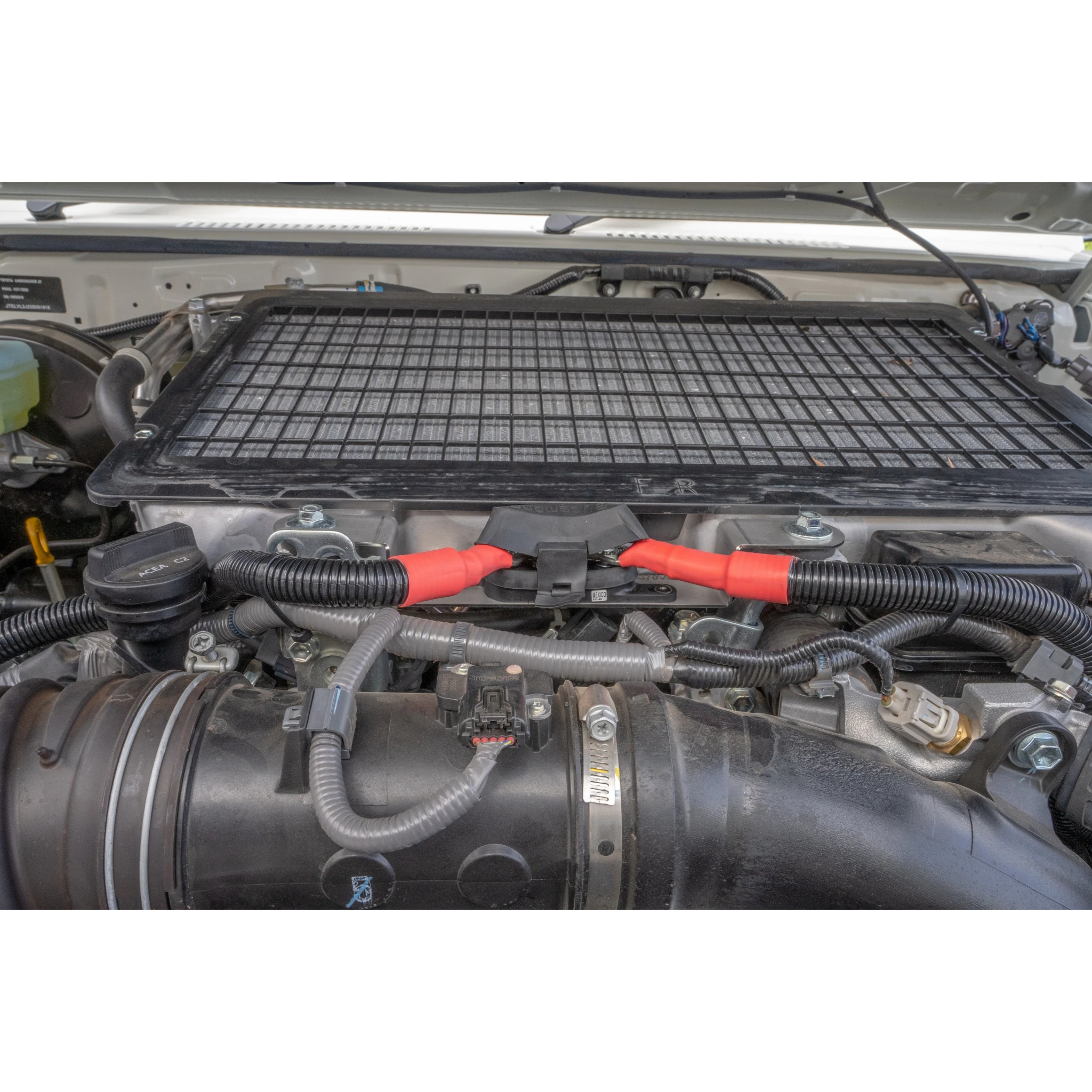 Toyota 70 Series V8 Mega Fuse Bracket — Intercooler Mount Stainless – view 2