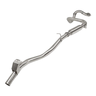 Metallic exhaust pipe on a white background