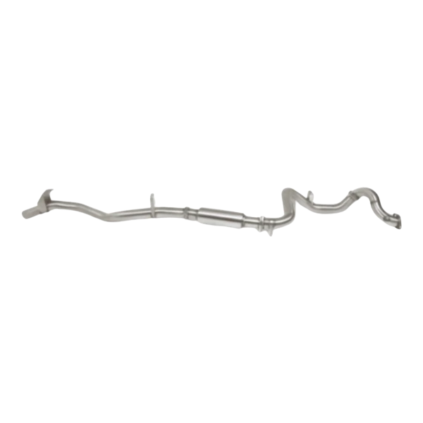 Metal exhaust pipe on a white background