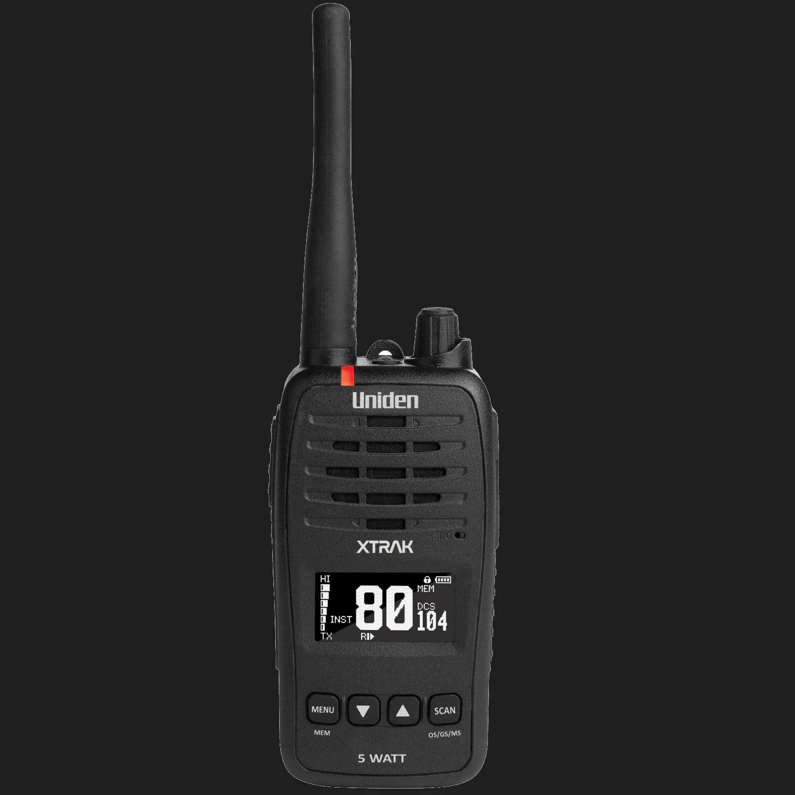 Uniden XTRAK 50 5W Waterproof Smart UHF Handheld Radio