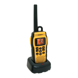 UNIDEN MHS050 Submersible / Waterproof 2.5W VHF Marine Radio that Floats
