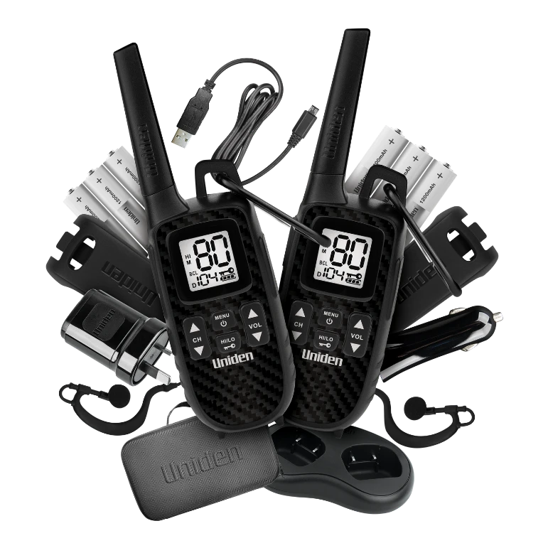 Uniden UH620 2W Adventure UHF Handheld Radio Deluxe Pack