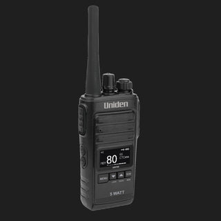 Uniden UH755 5 Watt UHF CB Splashproof Handheld Radio Deluxe Pack