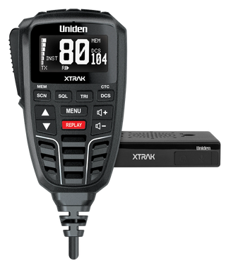 Uniden XTRAK 80 controller with compact radio body