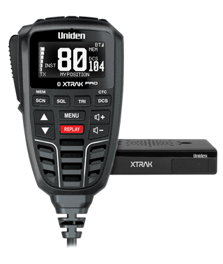 Uniden XTRAK 80 Pro controller with compact radio body