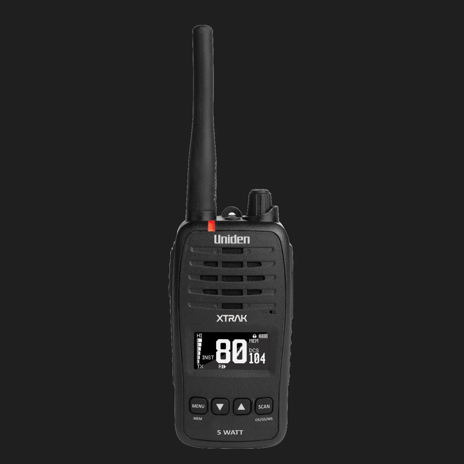 Uniden XTRAK50-2TP 5 Watt UHF Waterproof Handheld Radio Tradies Pack