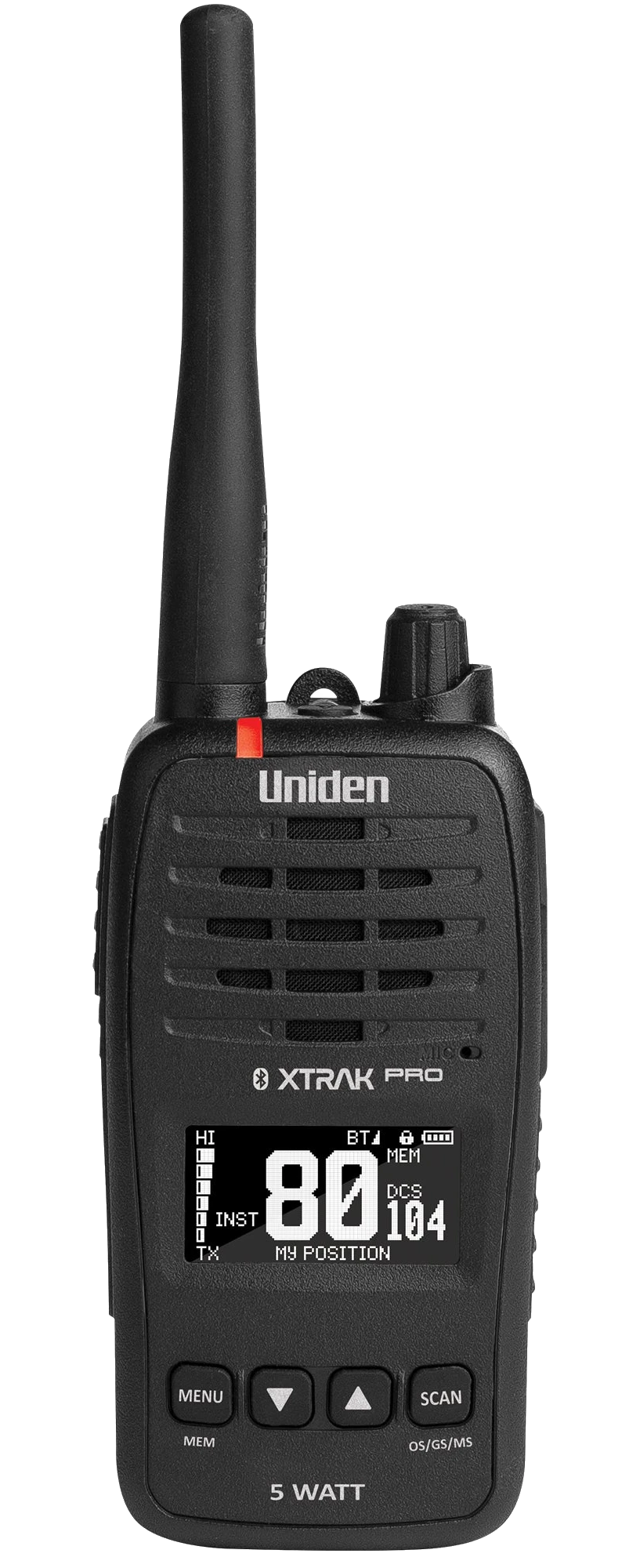 Uniden XTRAK 50 Pro 5W waterproof UHF handheld radio