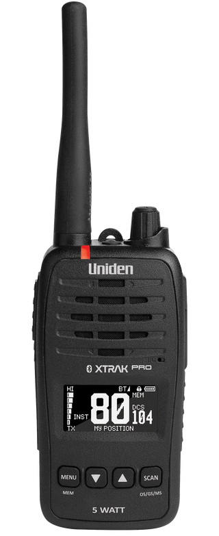 Uniden XTRAK 50 Pro 5W waterproof UHF handheld radio