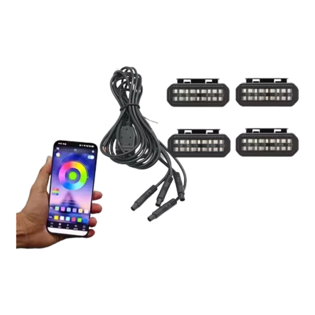 Universal Grille LED Day Time Running Lights 4 Pack – view 3