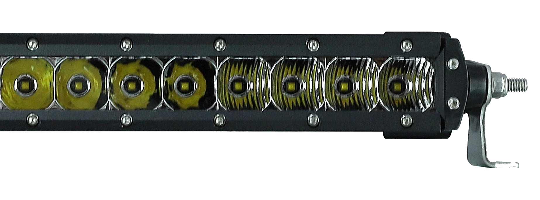 Velocity 10 inch Single Row Light Bar 50w - Combo – front view of the light bar