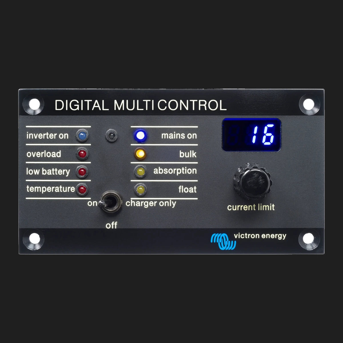 Victron Digital Multi Control 200/200A panel, front view