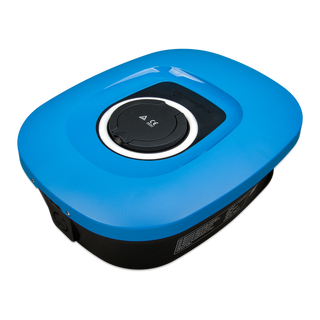 Victron EV Charging Station NS, blue, left angle view