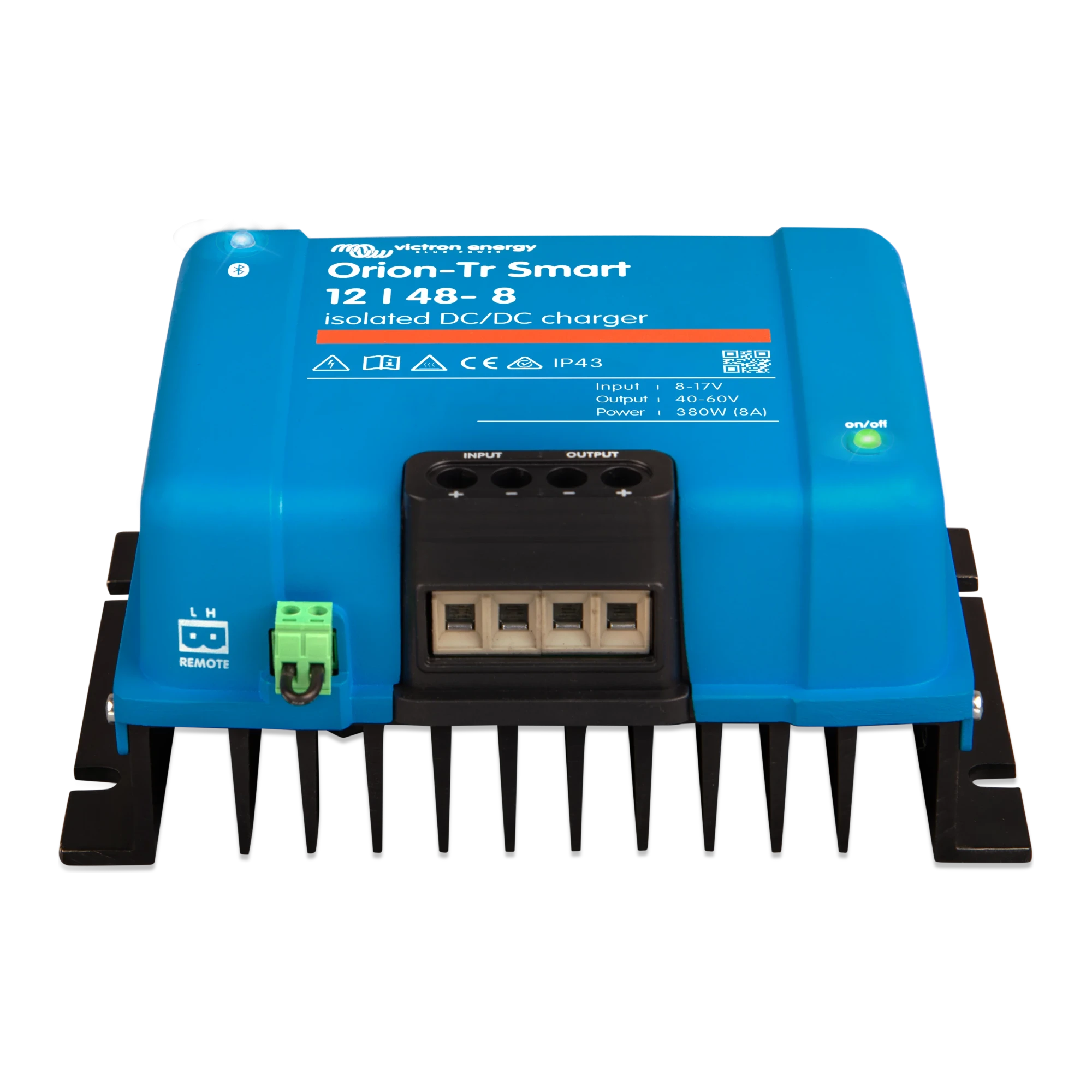 Victron Orion-Tr Smart 12/48-8A isolated DC-DC charger, front view