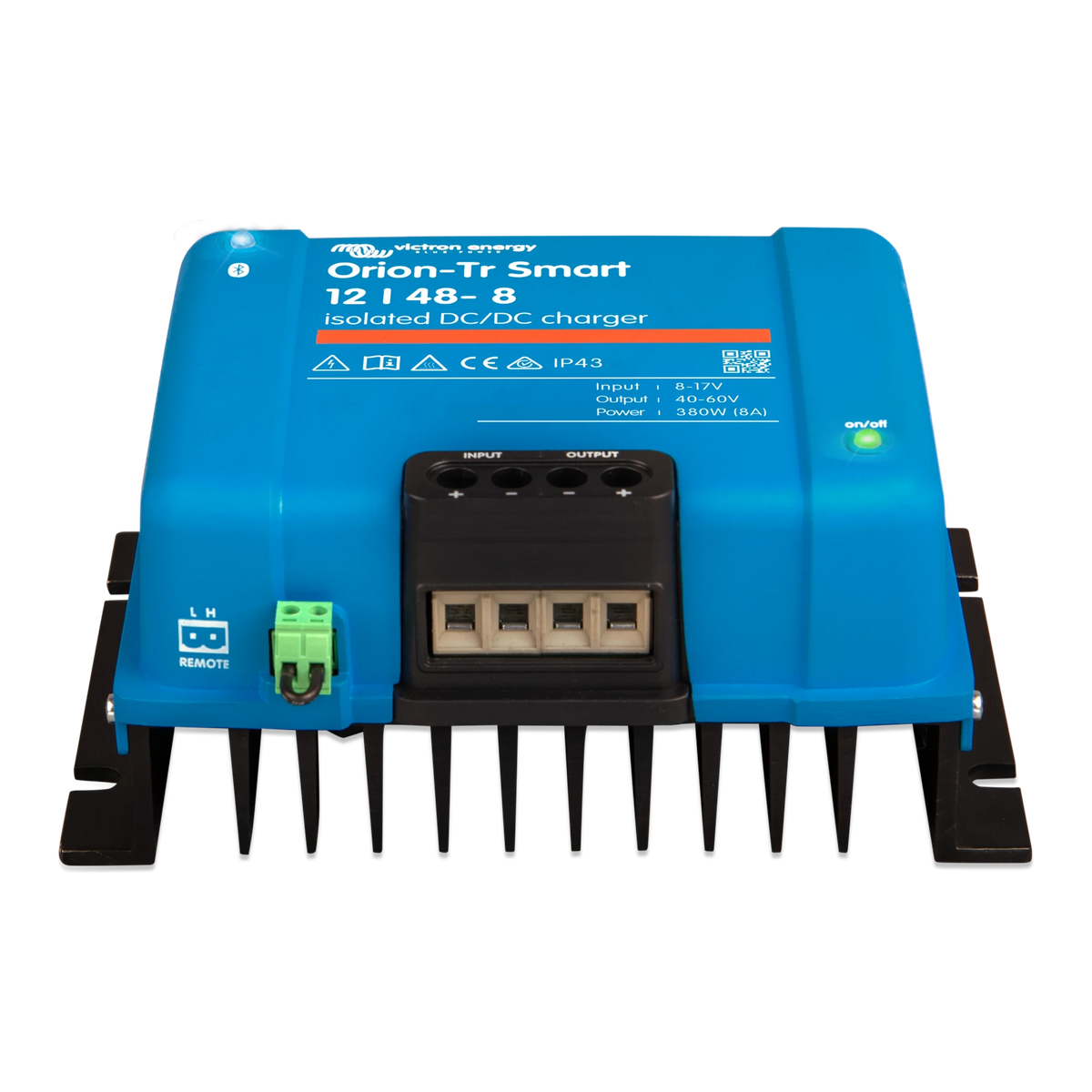 Victron Orion-Tr Smart 12/48-8A isolated DC-DC charger, front view