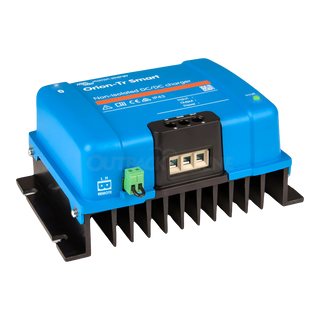 Victron Orion-Tr Smart 12/12-30A non-isolated DC-DC charger showing input and output terminals and Bluetooth module